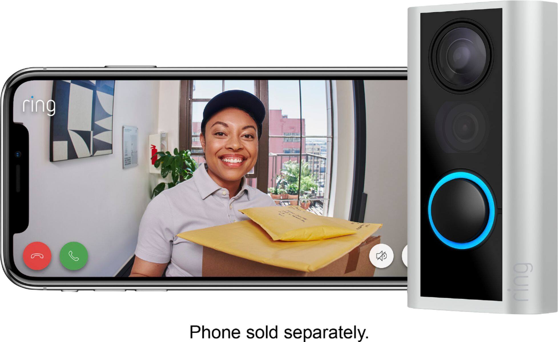 Alt View 13. Ring - Peephole with Chime - Satin Nickel.