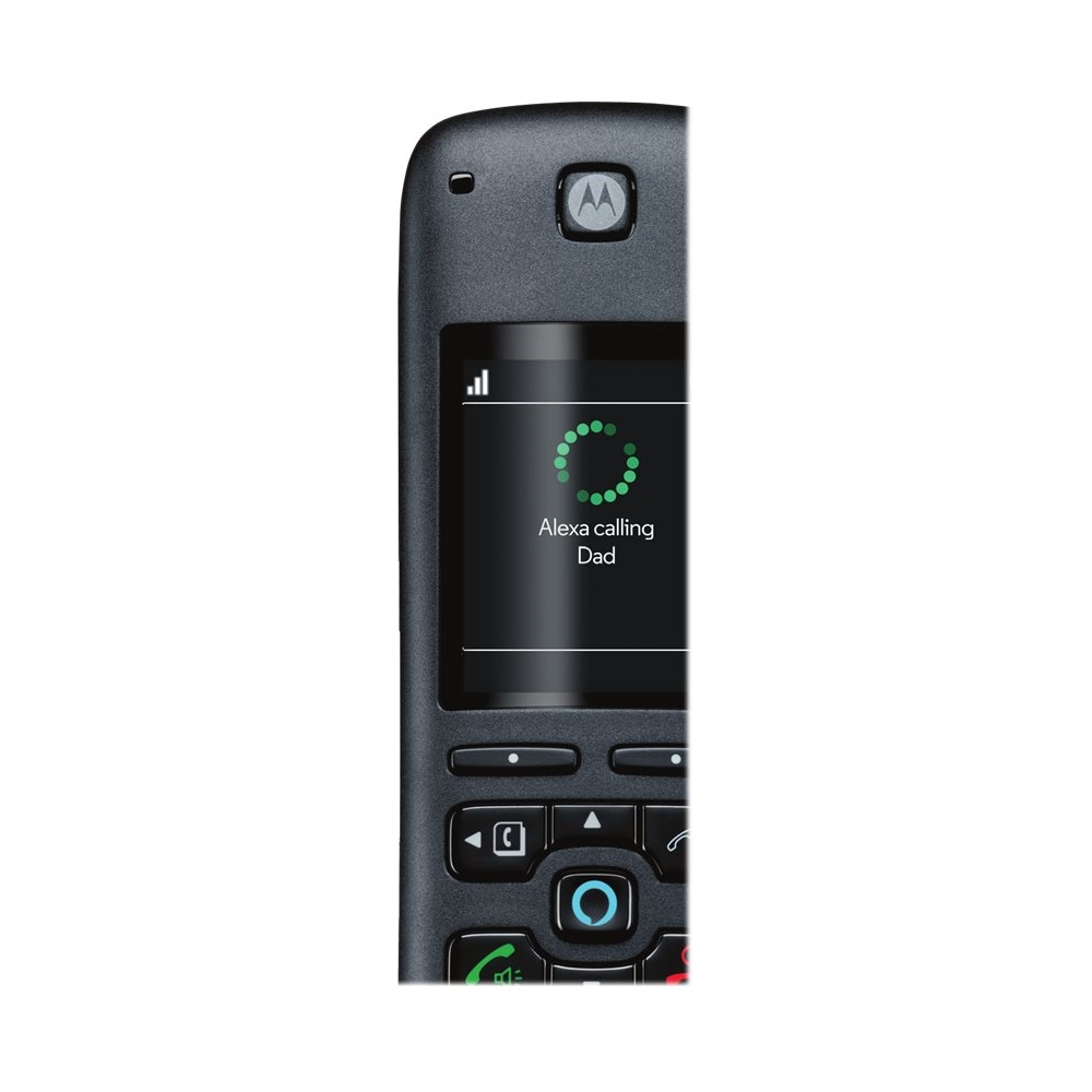 Motorola MOTO-AXH02 Alexa Built-In Cordless Phone System Black MOTO-AXH02 - Best Buy