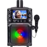 Karaoke USA - Portable CDG/MP3G Karaoke Player with 4.3" Color TFT Screen, Bluetooth, Recording Function, and PA - Black