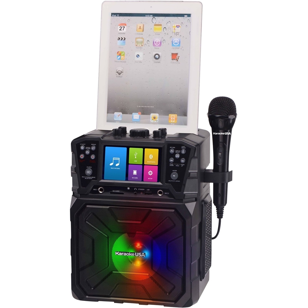 Best Buy Karaoke USA MP3 Portable Karaoke System Black SD520