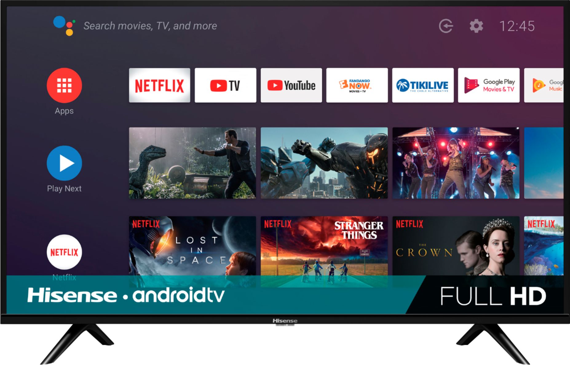 Smart Tv 32'' Full Hd Hisense Android  Netflix Apple - FEBO