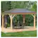 Alt View 12. Yardistry - 12' x 14' Meridian Gazebo - Coffee Brown/Natural Cedar.