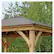 Alt View 14. Yardistry - 12' x 14' Meridian Gazebo - Coffee Brown/Natural Cedar.