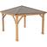 Angle. Yardistry - 12' x 12' Meridian Gazebo - Coffee Brown.