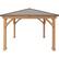 Front. Yardistry - 12' x 12' Meridian Gazebo - Coffee Brown.