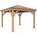 Alt View 11. Yardistry - 12' x 12' Meridian Gazebo - Coffee Brown.