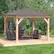 Alt View 12. Yardistry - 12' x 12' Meridian Gazebo - Coffee Brown.