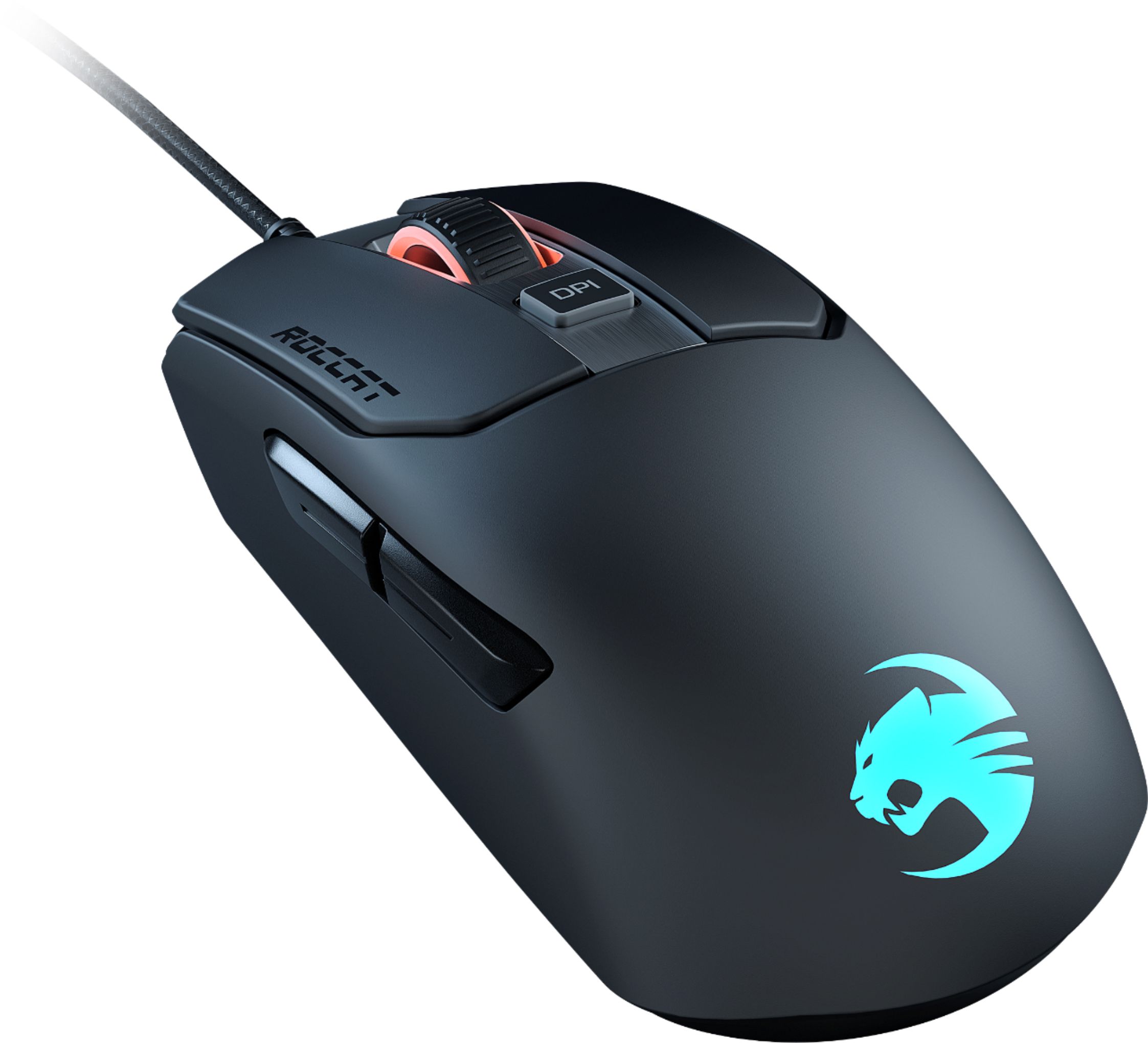 Roccat Kain 120 Aimo Wired Optical Gaming Mouse With Rgb Lighting Black Roc 11 612 Bk Best Buy