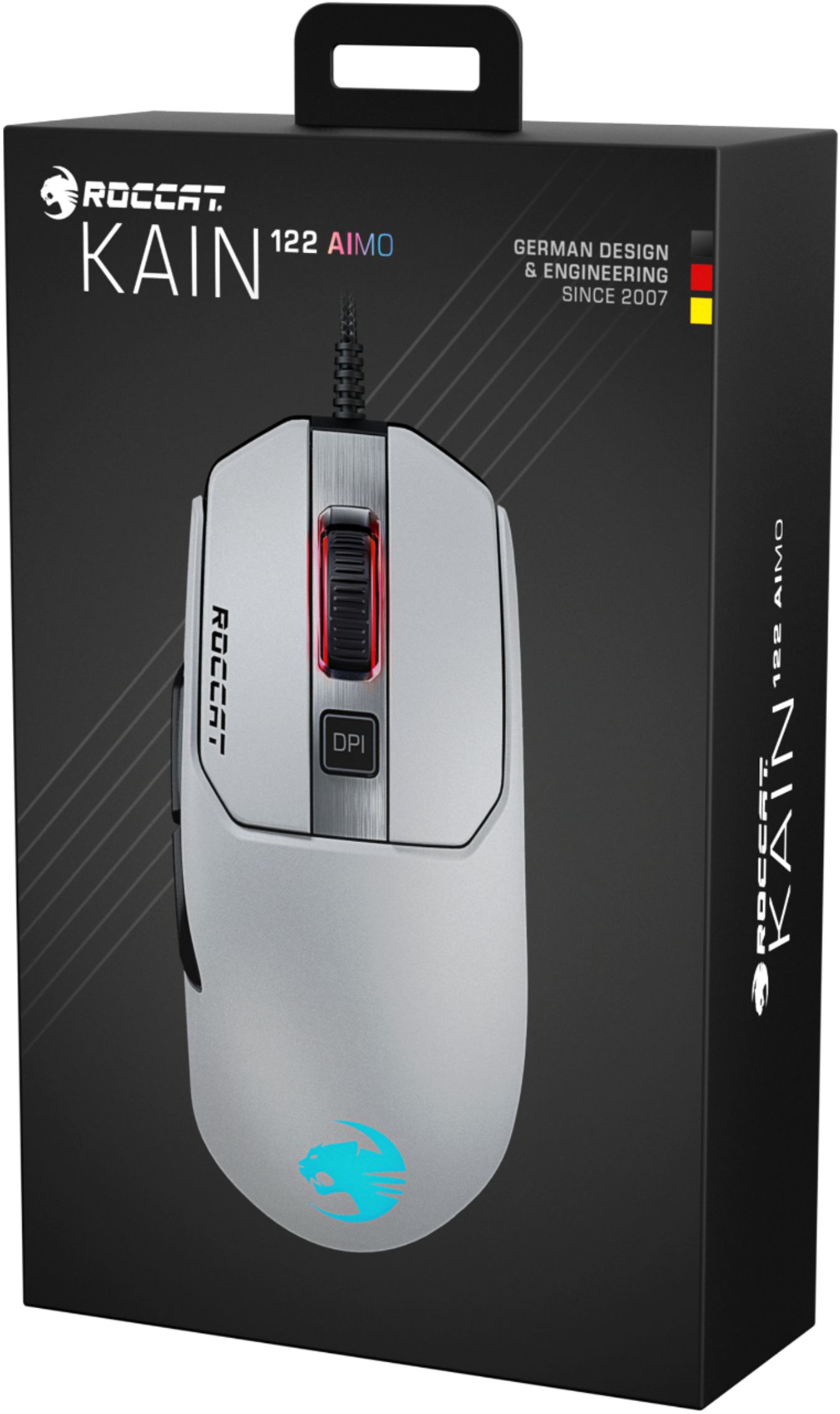 Best Buy Roccat Kain 1 Aimo Wired Optical Gaming Mouse With Rgb Lighting White Roc 11 612 We