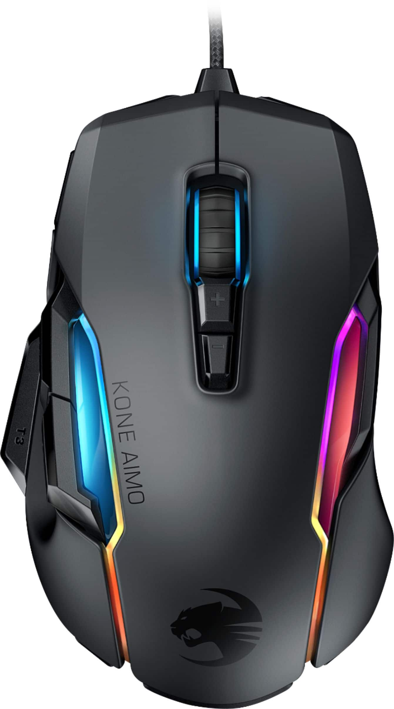 Roccat Kone Aimo Wired Optical Gaming Mouse With Rgb Lighting Black Roc 11 0 Bk Best Buy