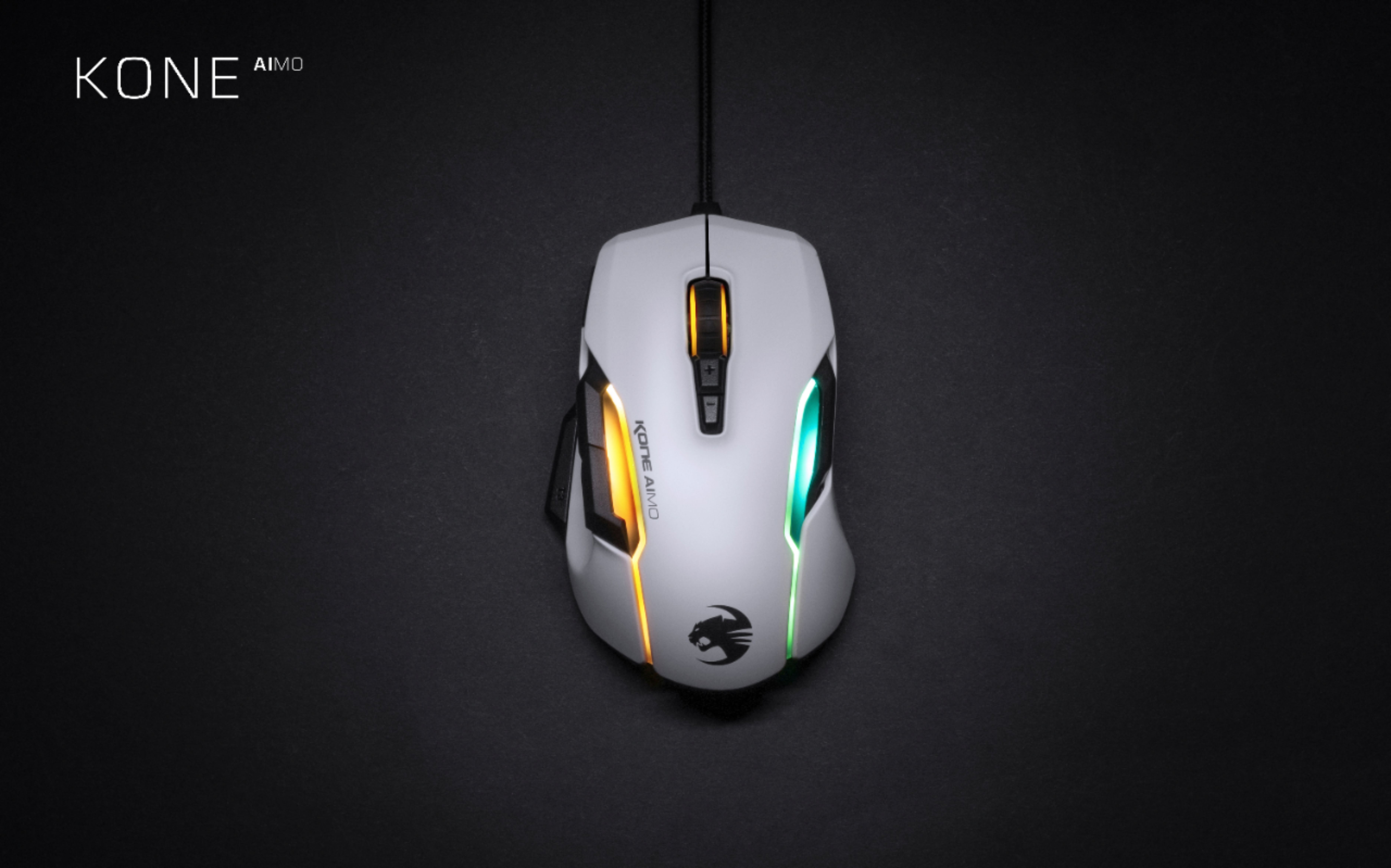 Roccat Kone Aimo Wired Optical Gaming Mouse With Rgb Lighting White Roc 11 0 We Best Buy