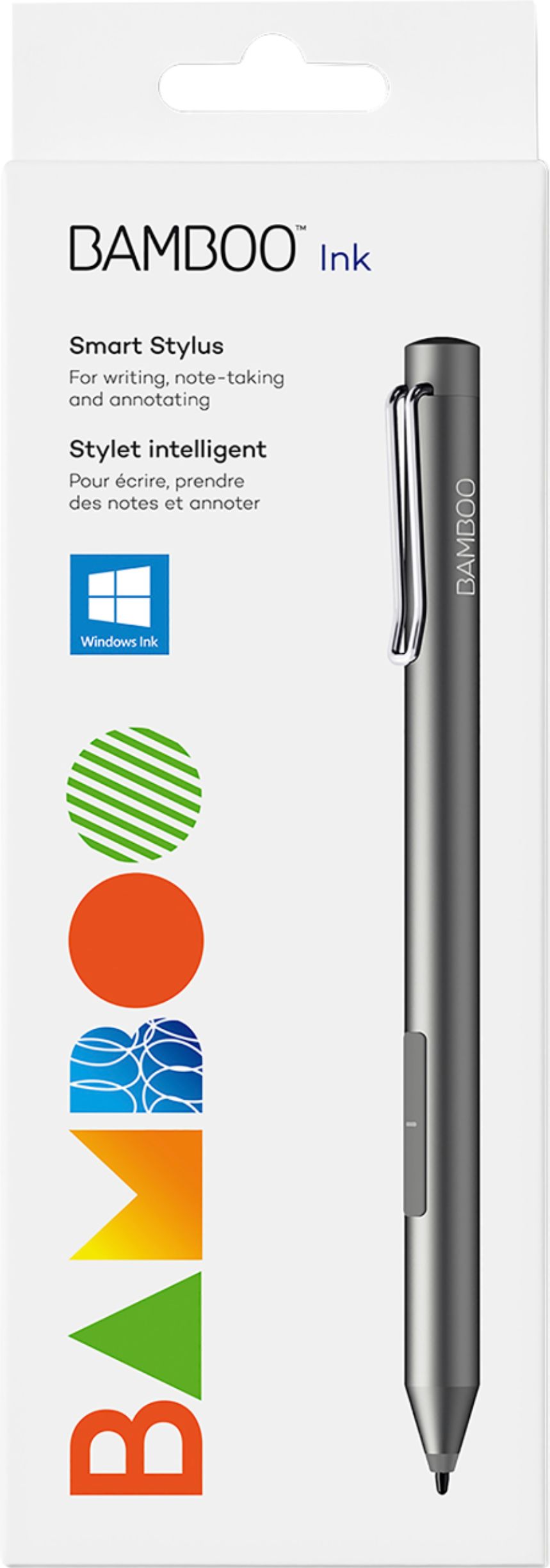 bredde Bunke af Mellem Wacom Bamboo Ink Smart Stylus for Windows Ink; 2nd Generation Gray  CS323AG0A - Best Buy