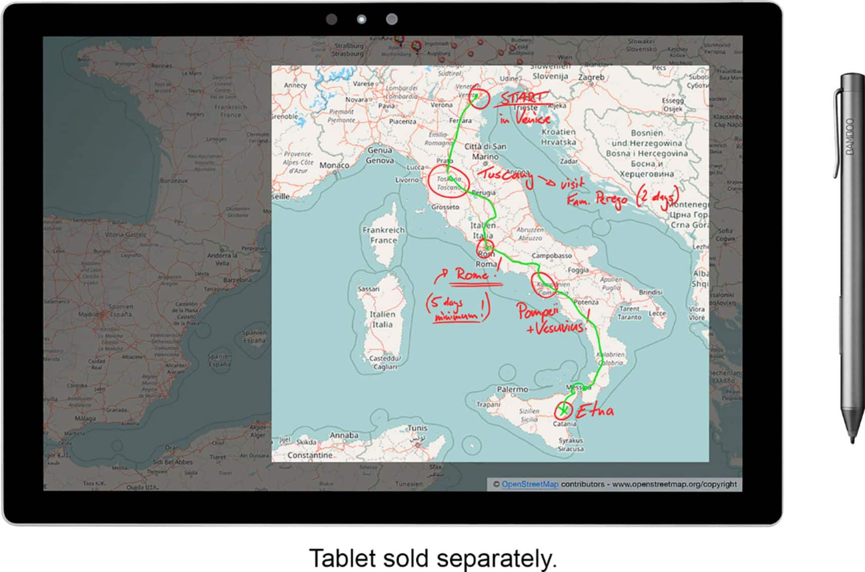 Alt View 19. Wacom - Bamboo Ink Smart Stylus for Windows Ink; 2nd Generation - Gray.