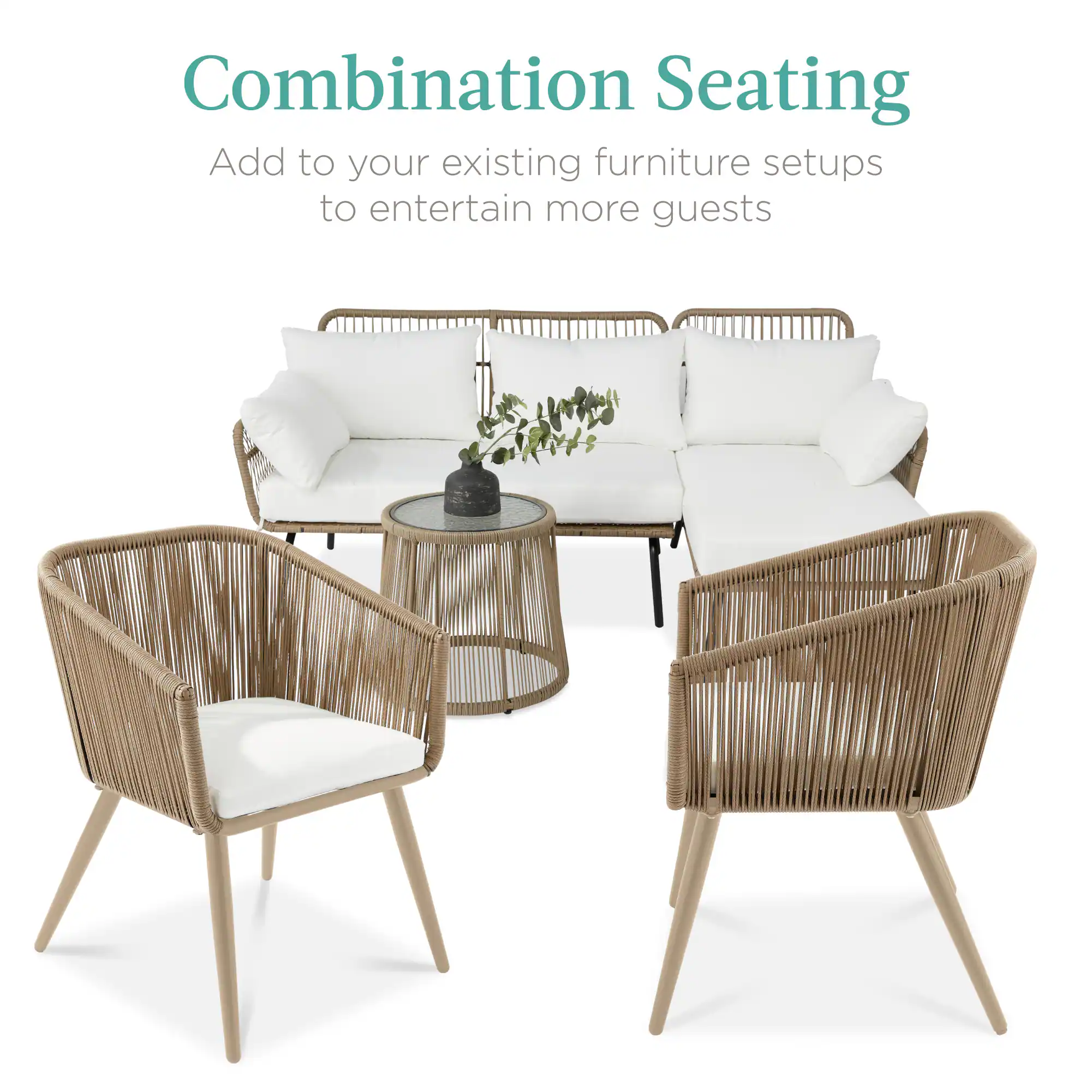 Combination Seating

Add to your existing furniture setups to entertain more guests