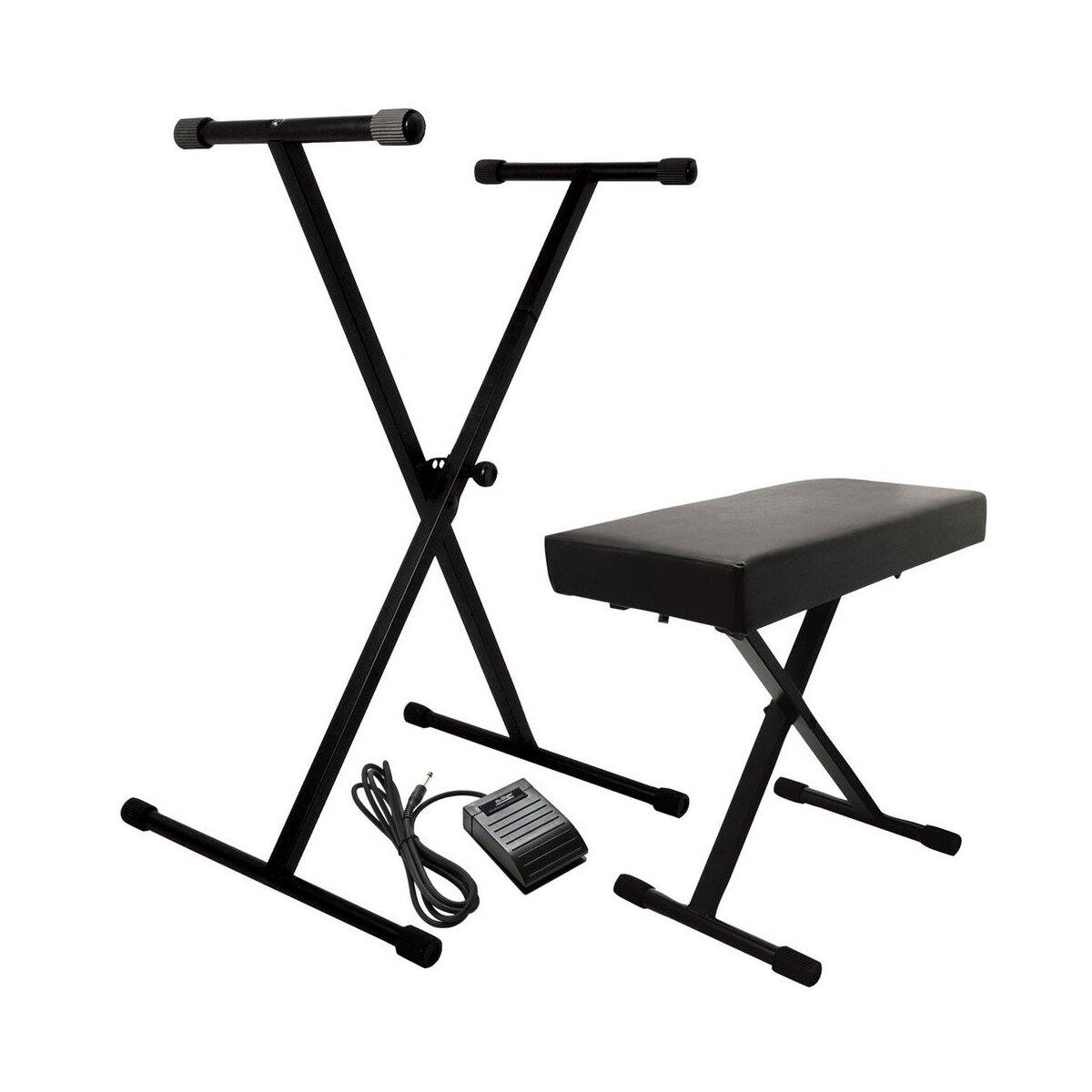 Alt View 8. On Stage Stands - On-Stage KPK6520 Keyboard Stand/Bench Pack with KSP20 Sustain Pedal - "NA".