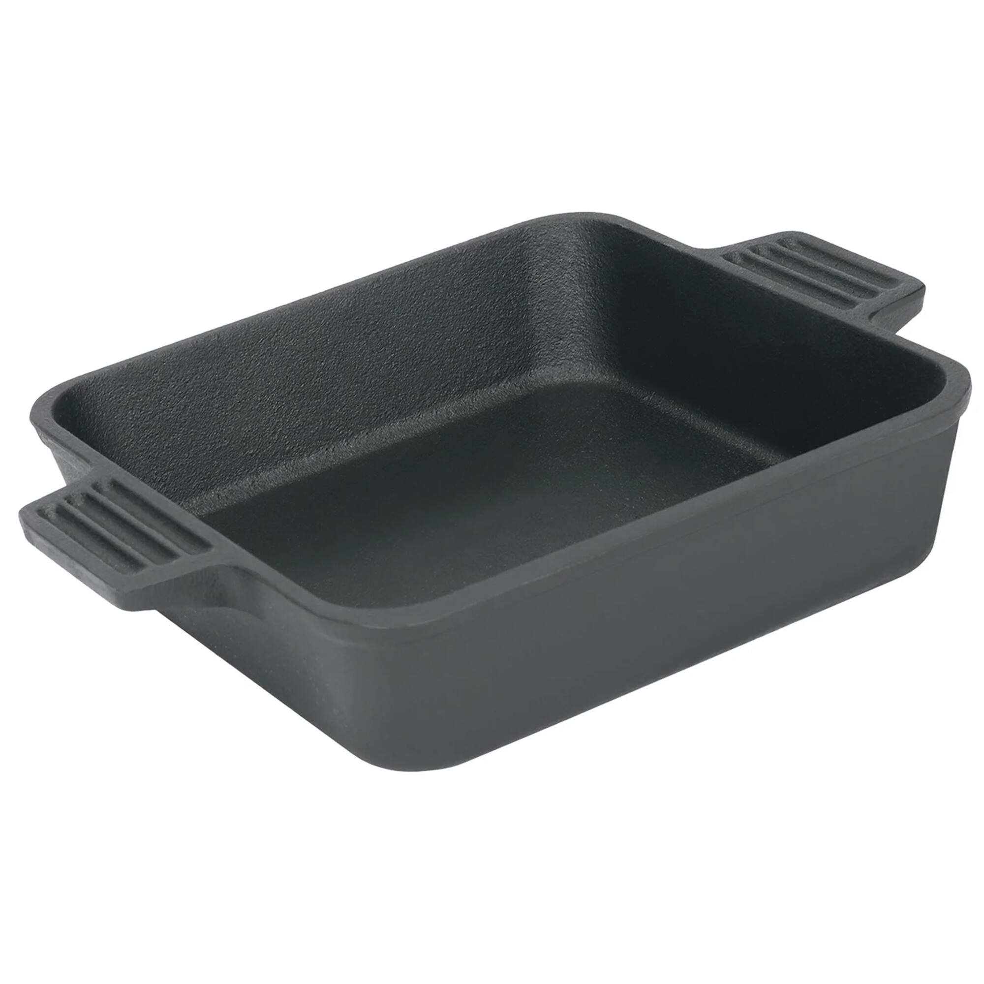 Front. Bayou Classic - Bayou Classic 8x8 Inch Pre Seasoned Cast Iron Cake Pan Casserole Bakeware Dish - Black.