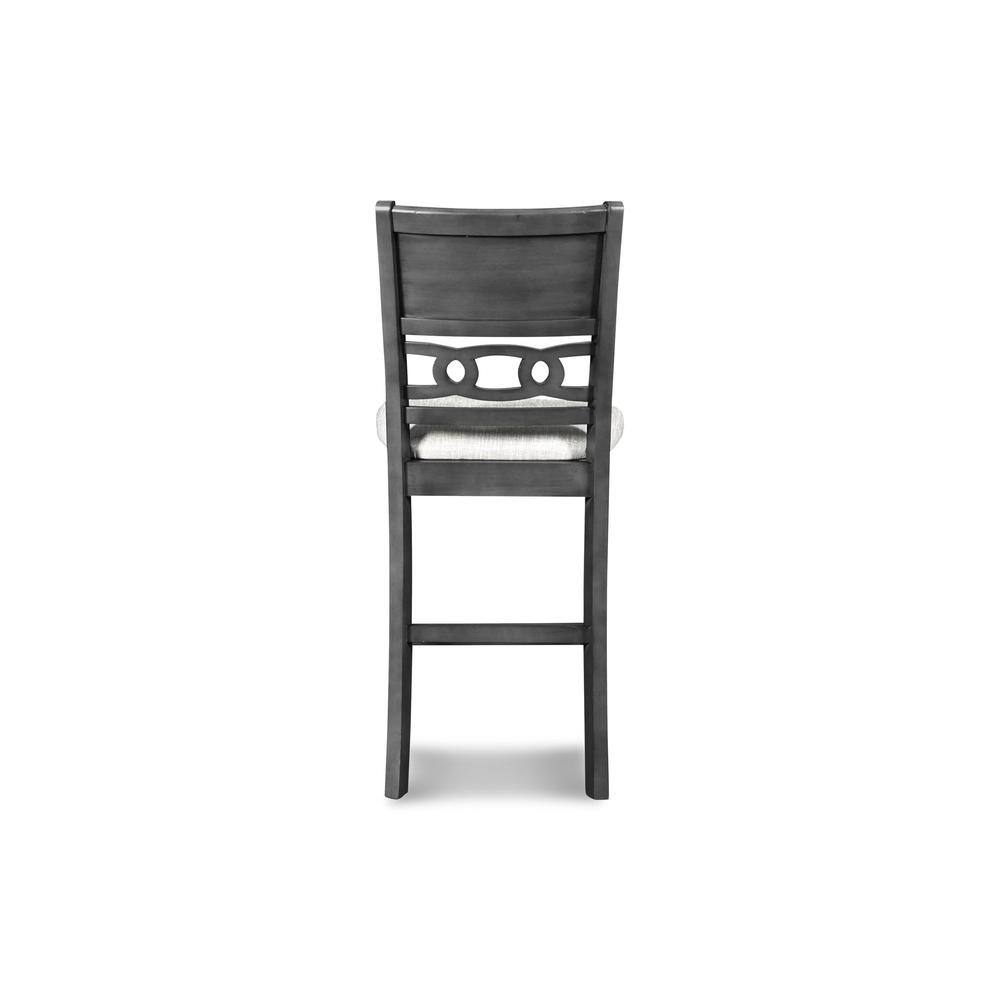 Alt View 1. New Classic Furniture - Gia Gray Wood Counter Chair with Fabric Seat (Set of 4) - Grey.