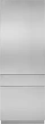 Front. Monogram - Left-Hinge Door Panel for Monogram ZKSSN849 Refrigerator - Stainless Steel Solid.