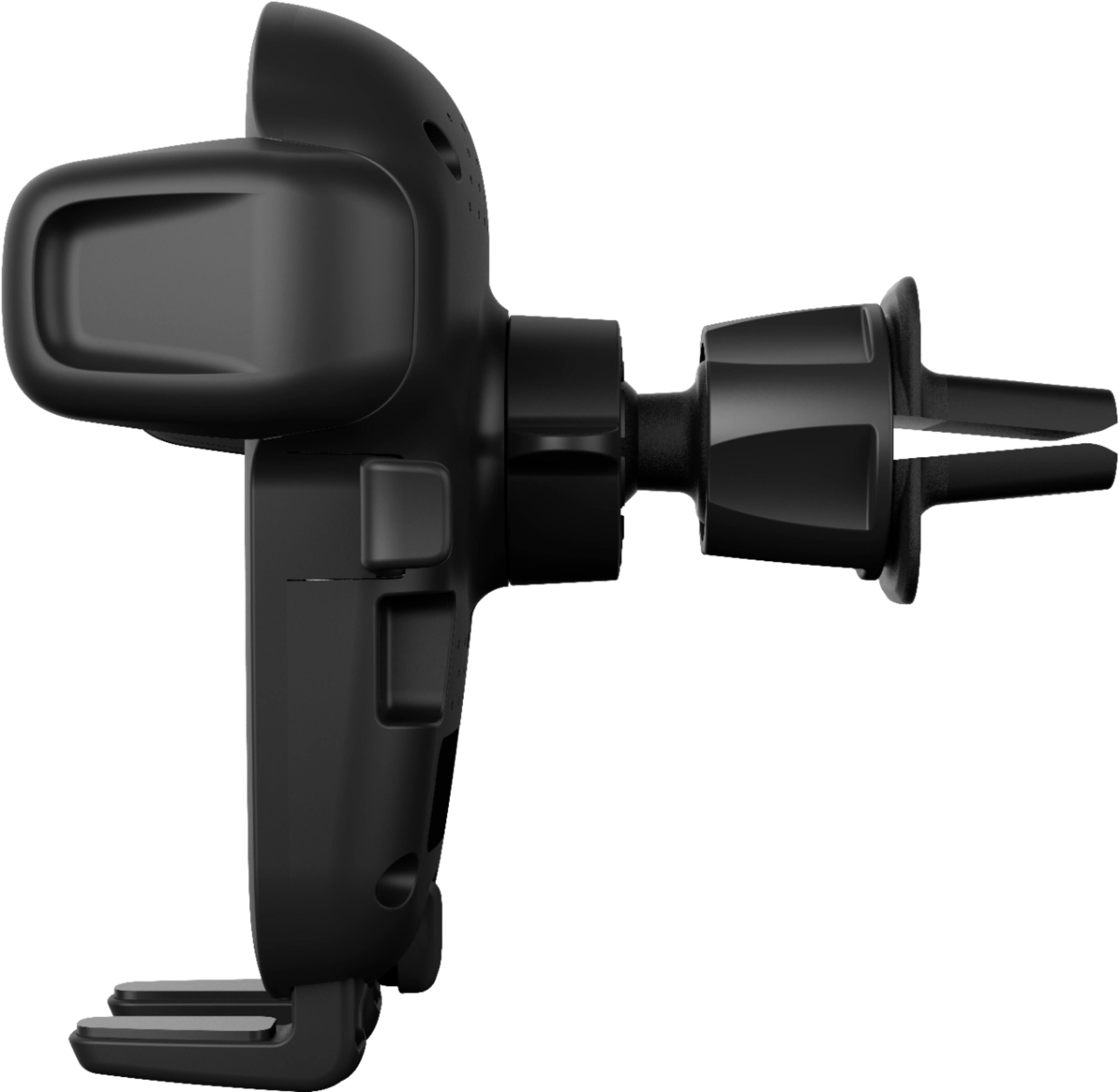 Alt View 13. iOttie - Easy One Touch 2 Wireless Fast Charge Universal Air Vent & CD Mount for Mobile Phones - Black.