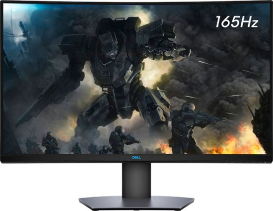 Front Zoom. Dell - S3220DGF 32" LED Curved QHD FreeSync Monitor with HDR (DisplayPort, HDMI, USB) - Ascent Gray.