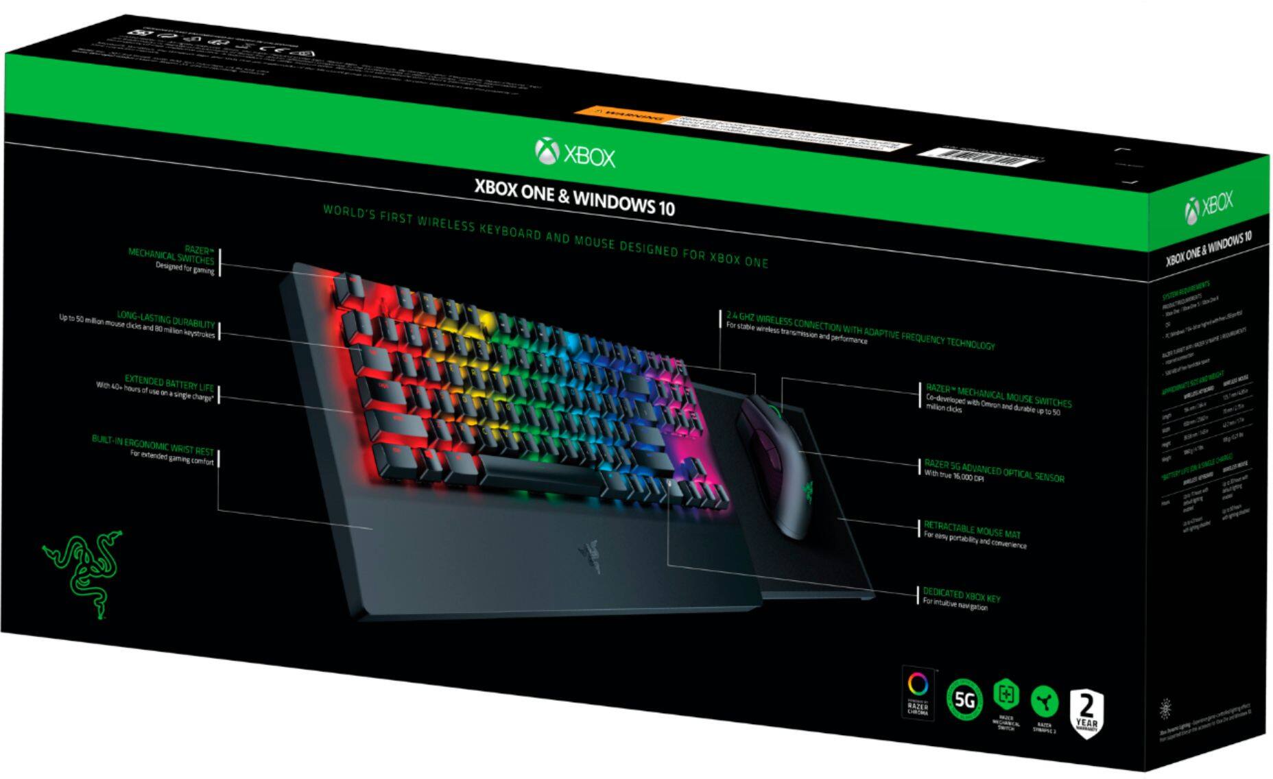 Razer Turret for Xbox One, Wireless Keyboard and Mouse