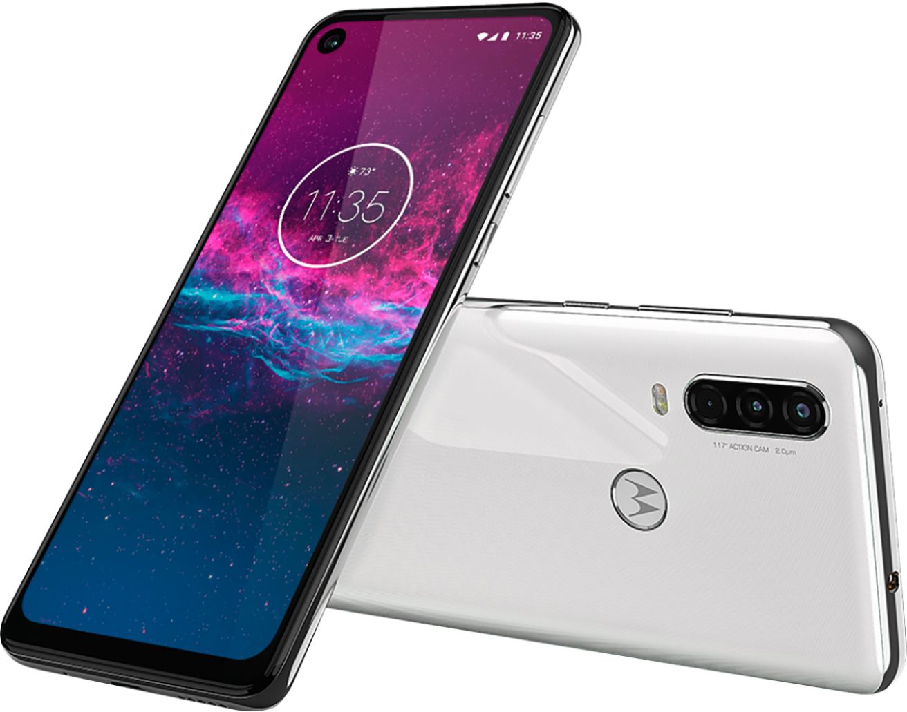Best Buy: Motorola Moto One Action with 128GB Memory Cell Phone 