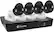 Angle. Swann - 8-Channel, 4-Camera Indoor/Outdoor Wired 4K 2TB NVR Surveillance System - White Cameras, Black NVR.
