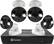 Alt View 11. Swann - 8-Channel, 4-Camera Indoor/Outdoor Wired 4K 2TB NVR Surveillance System - White Cameras, Black NVR.