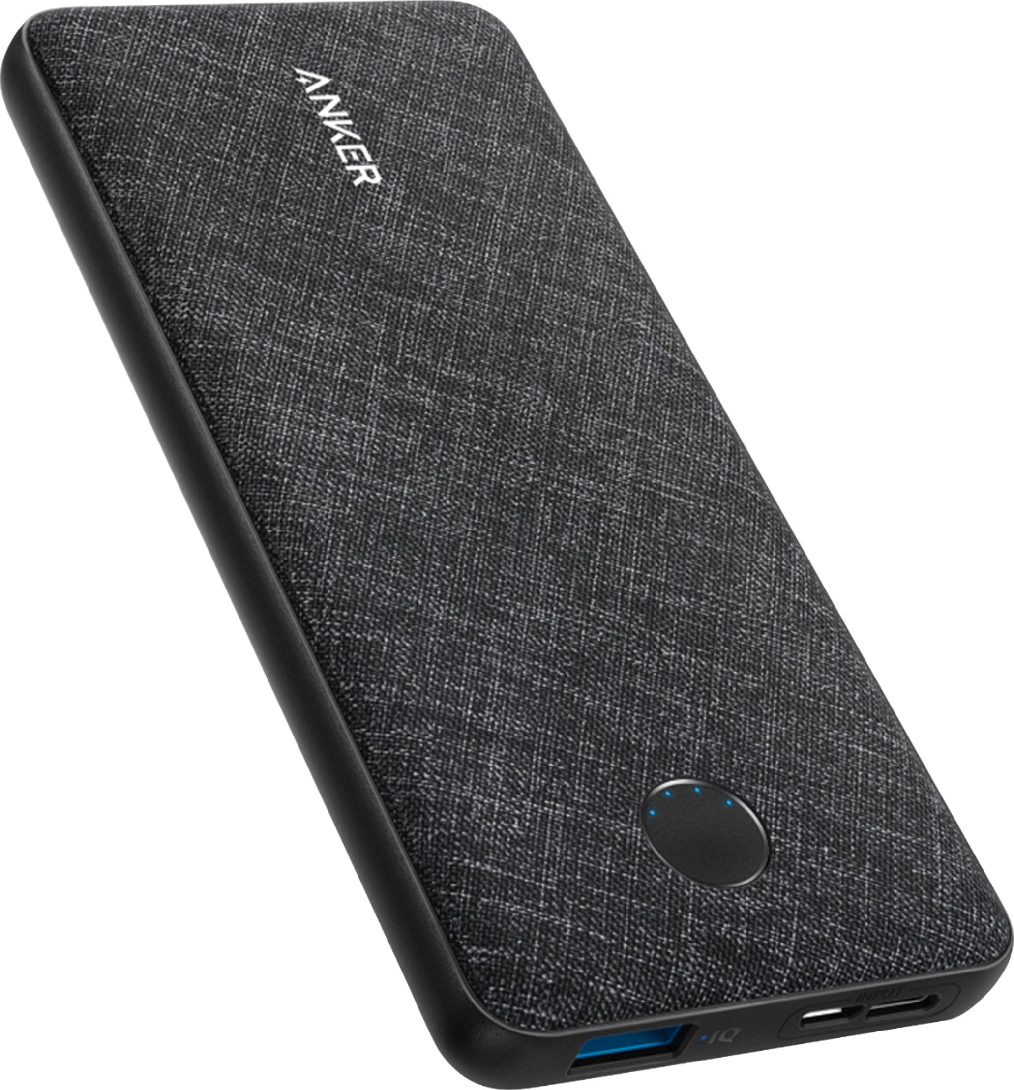Angle View: Anker - PowerCore Portable Charger for Most USB Type-C Enabled Devices - Dark Gray