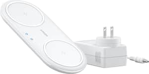 Anker - PowerWave 10W Qi Certified Wireless Charging Pad for iPhone/Android - White - Front_Zoom