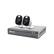 Left. Swann - 4-Channel, 2-Camera Indoor/Outdoor Wired 1080p 1TB DVR Surveillance System - Black/White.