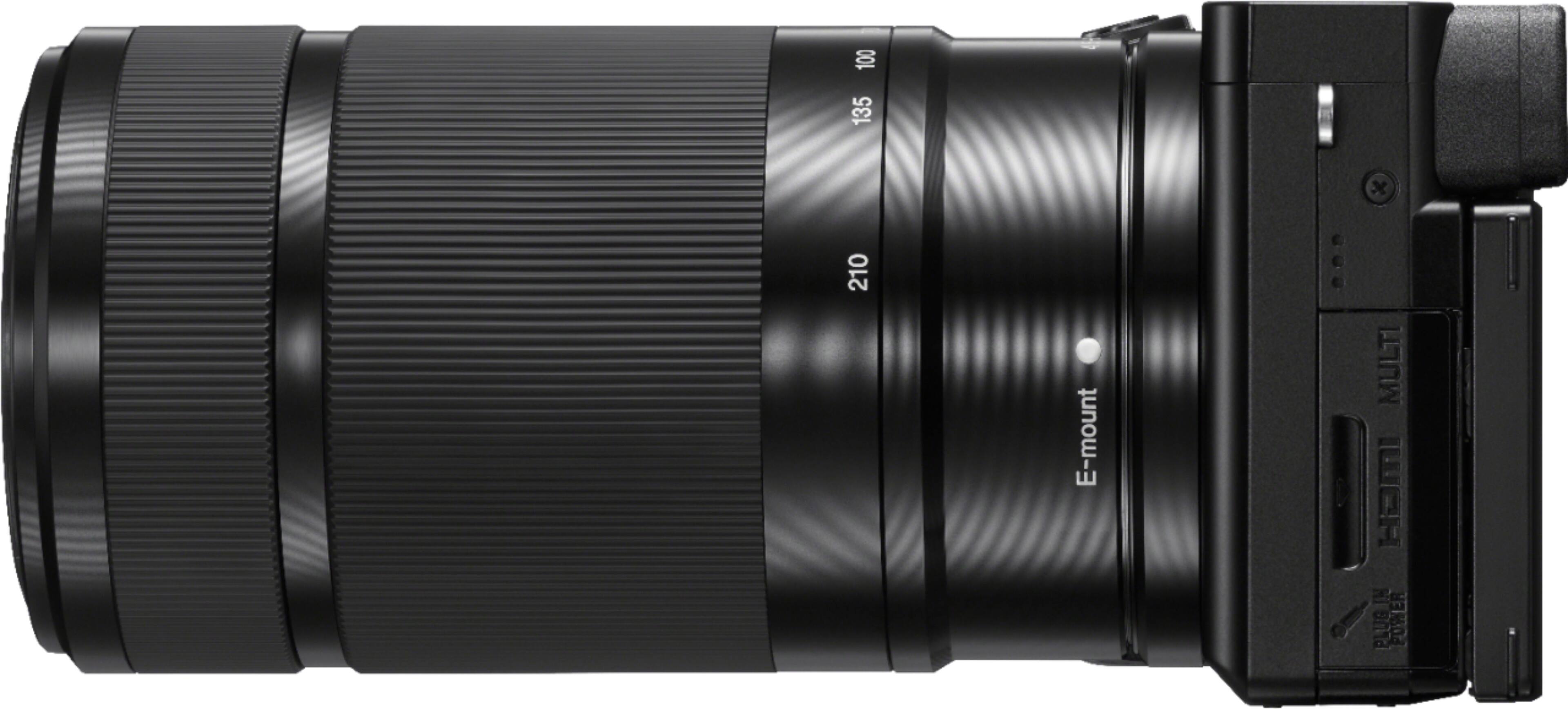 Alt View 1. Sony - Alpha 6100 Mirrorless Camera 2-Lens Kit with E PZ 16-50mm and E 55-210mm Lenses - Black.