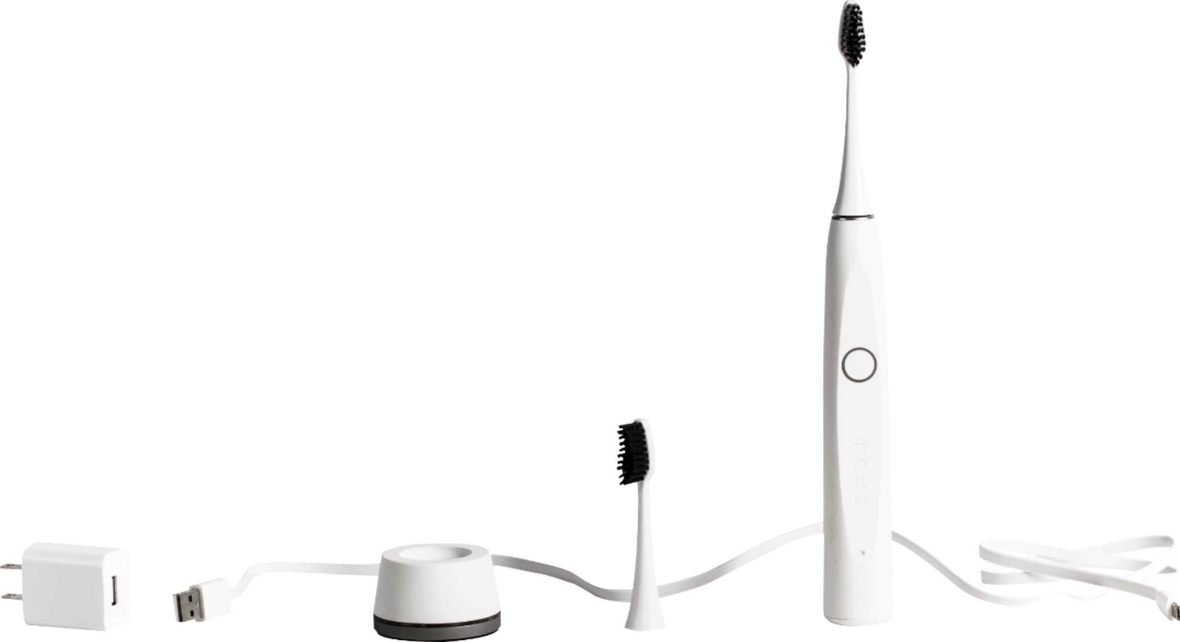 Angle View: Boka - Rechargeable Electric Toothbrush - White