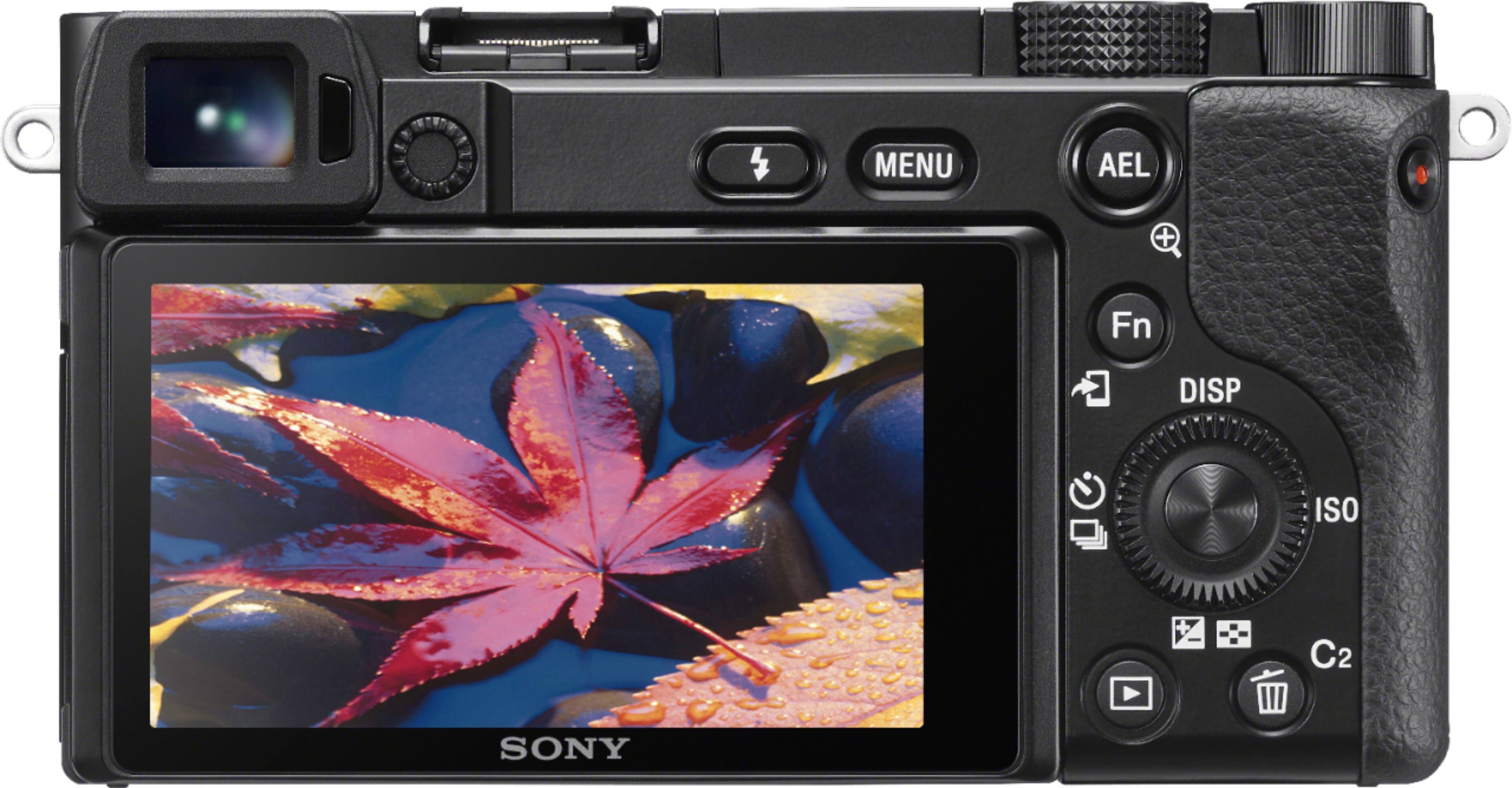 Back. Sony - Alpha 6100 Mirrorless Camera (Body Only) - Black.