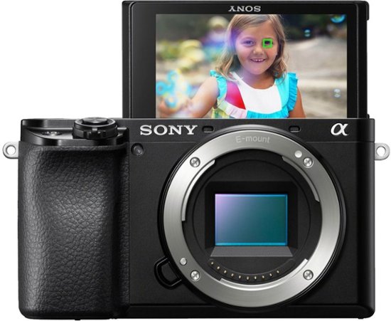 Front Zoom. Sony - Alpha 6100 Mirrorless Camera (Body Only) - Black.