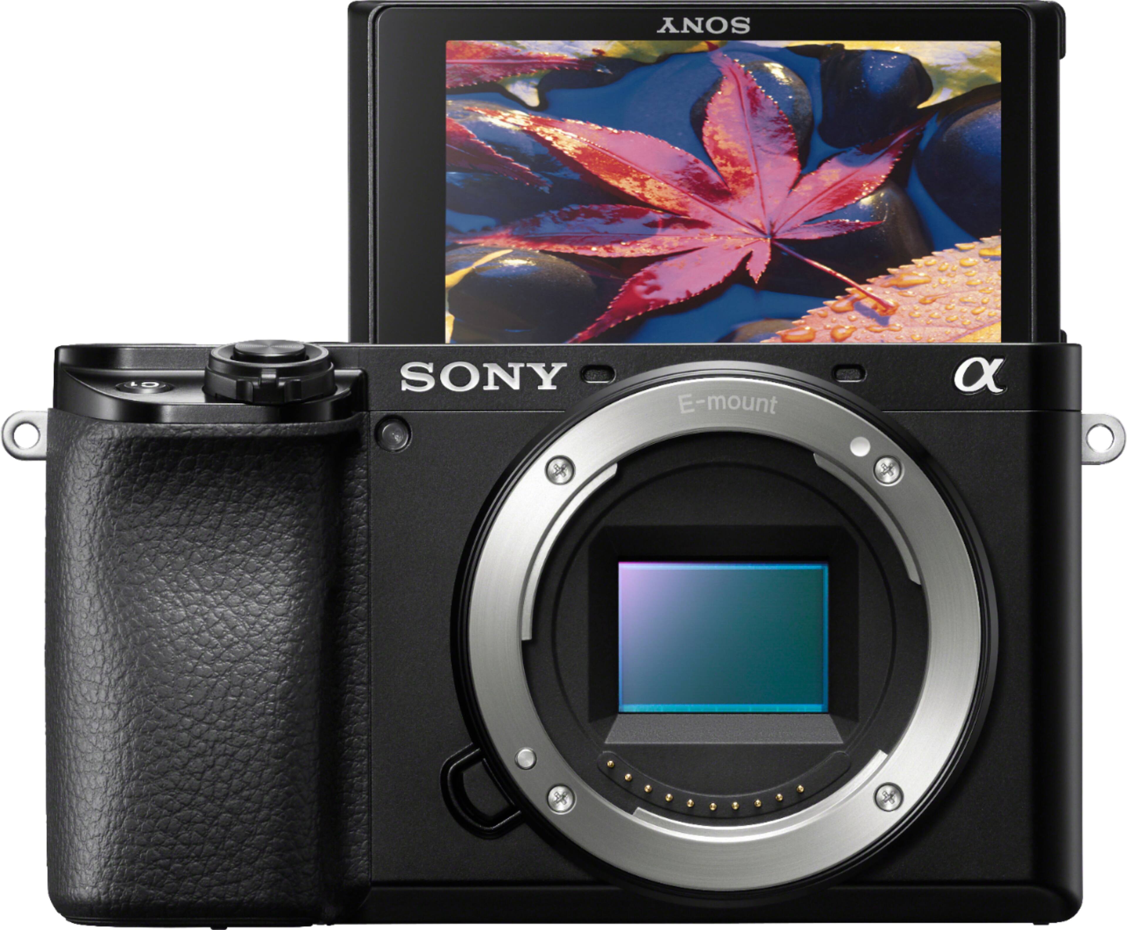 Alt View 19. Sony - Alpha 6100 Mirrorless Camera (Body Only) - Black.