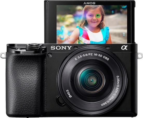 Sony Alpha 6100 Mirrorless 4K Video Camera with E PZ 16 50mm Lens