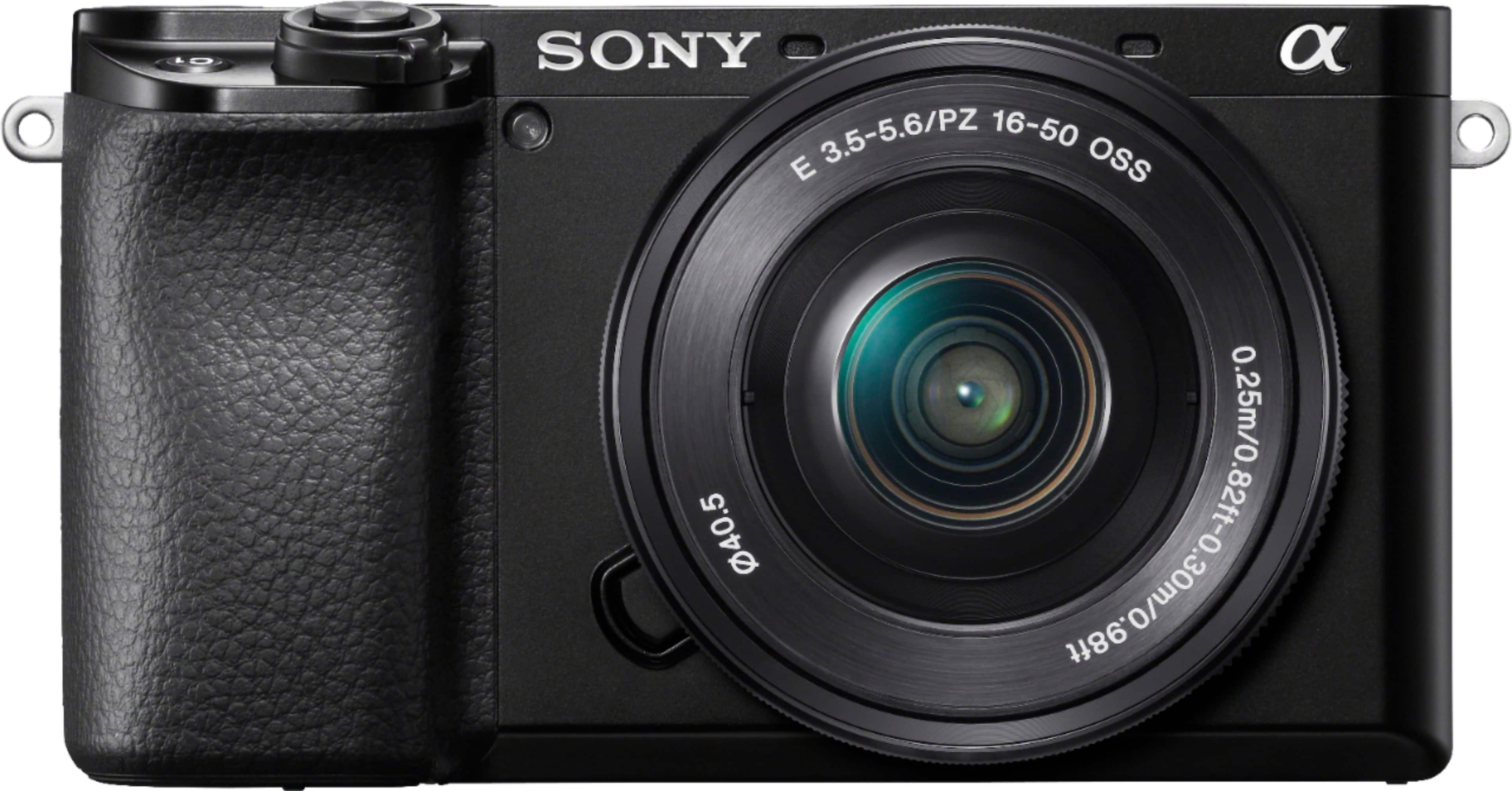 Alt View 11. Sony - Alpha 6100 Mirrorless 4K Video Camera with E PZ 16-50mm Lens - Black.