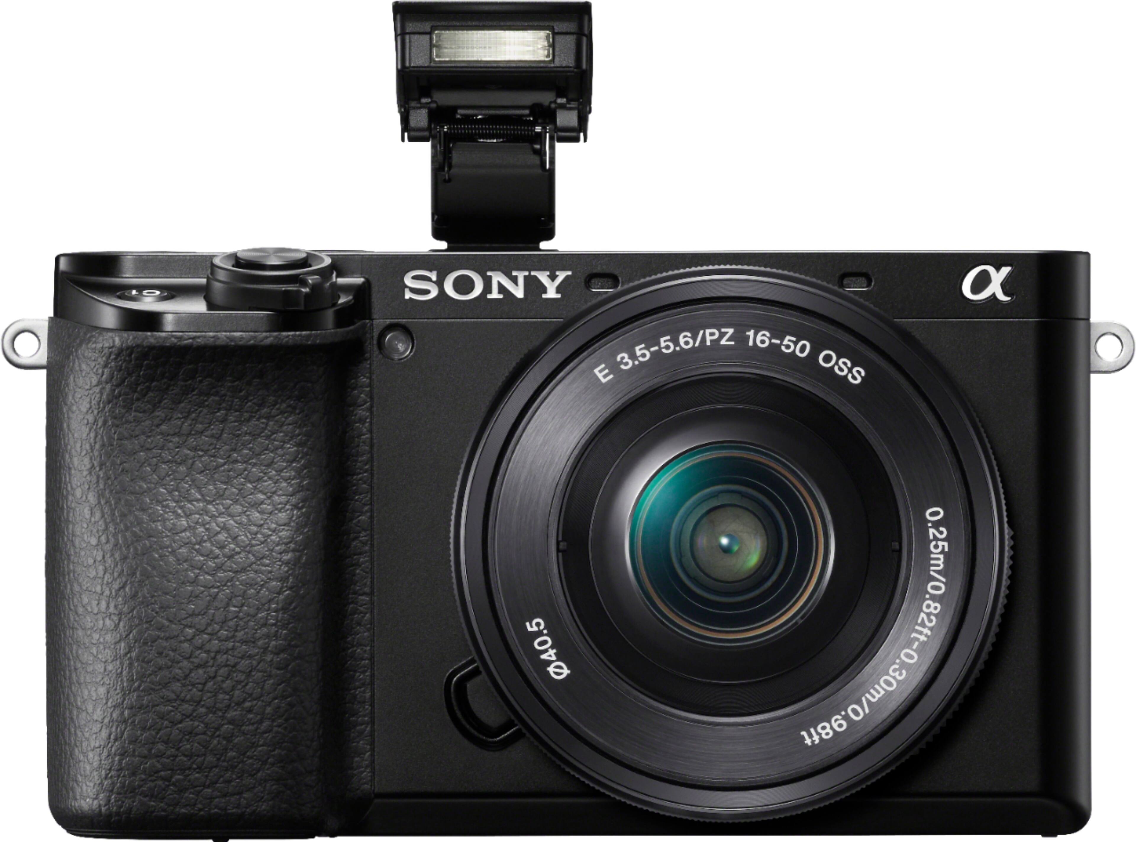 Alt View 12. Sony - Alpha 6100 Mirrorless 4K Video Camera with E PZ 16-50mm Lens - Black.