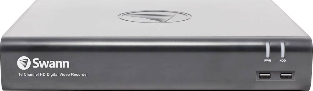 Alt View 11. Swann - 16-Channel, 12-Camera Indoor/Outdoor Wired 1080p 1TB DVR Surveillance System - Black/White.