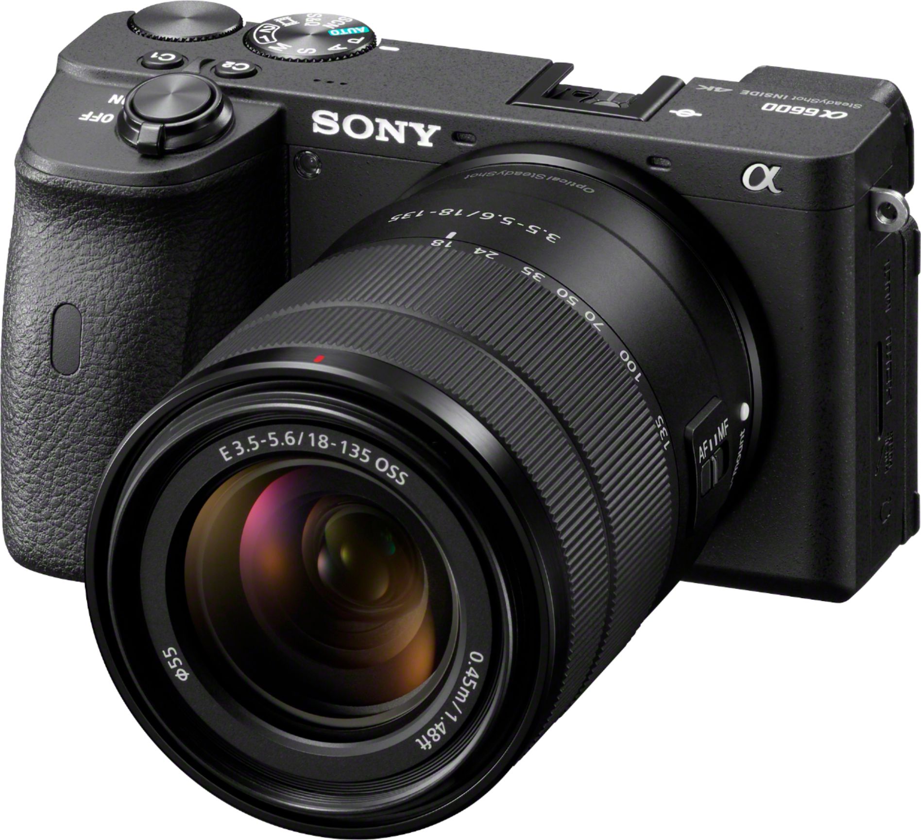 Sony Alpha 6600 Mirrorless 4K Video Camera with E 18-135mm Lens 
