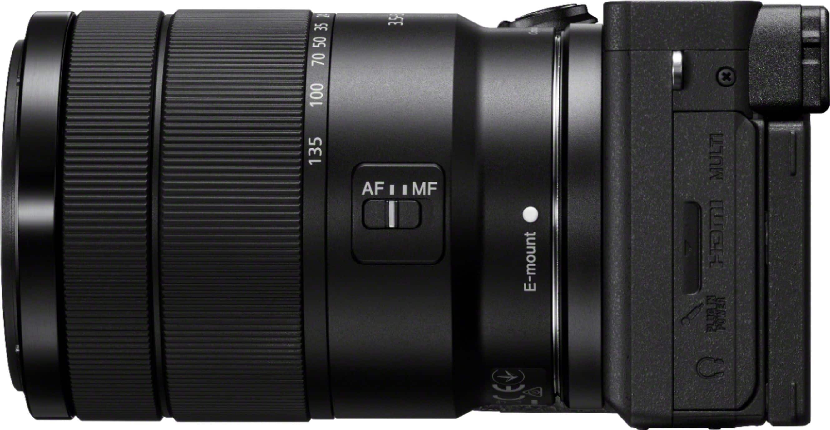 Alt View 1. Sony - Alpha 6600 Mirrorless 4K Video Camera with E 18-135mm Lens - Black.