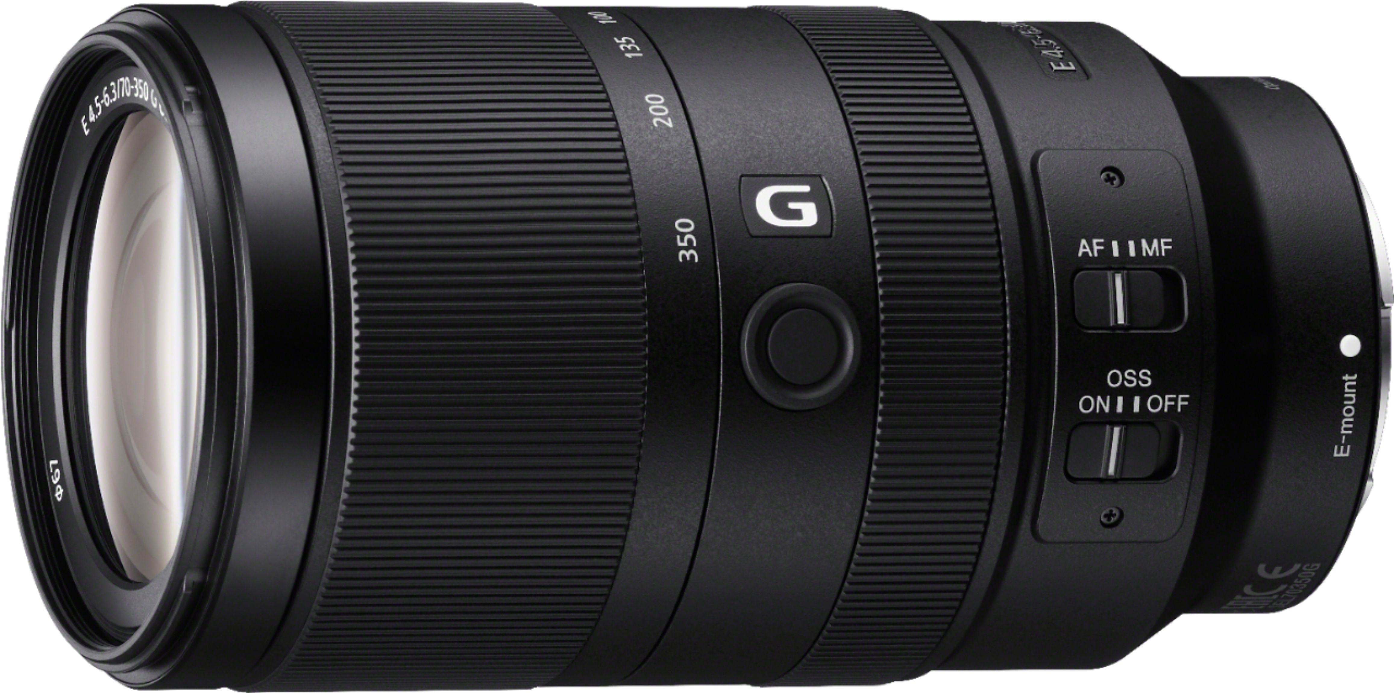 weggooien spiegel halfgeleider Sony E 70-350mm F4.5-6.3 G OSS Telephoto Zoom Lens for E-mount Cameras  Black SEL70350G - Best Buy
