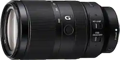 Sony - E 70-350mm F4.5-6.3 G OSS Telephoto Zoom Lens for E-mount Cameras - Black - Front_Zoom