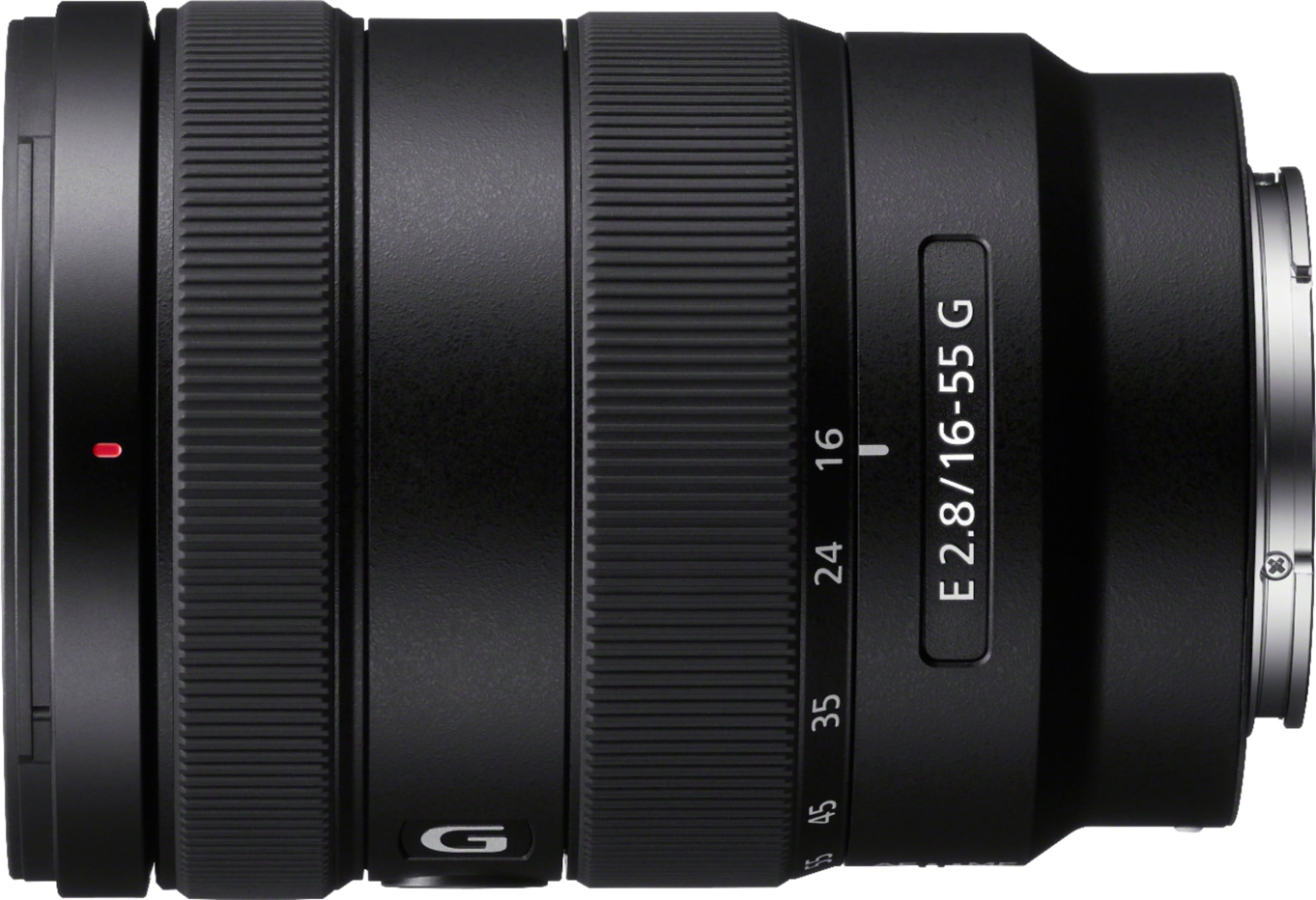 Sony E 16-55mm F2.8 G Standard Zoom Lens for E-mount Cameras Black ...