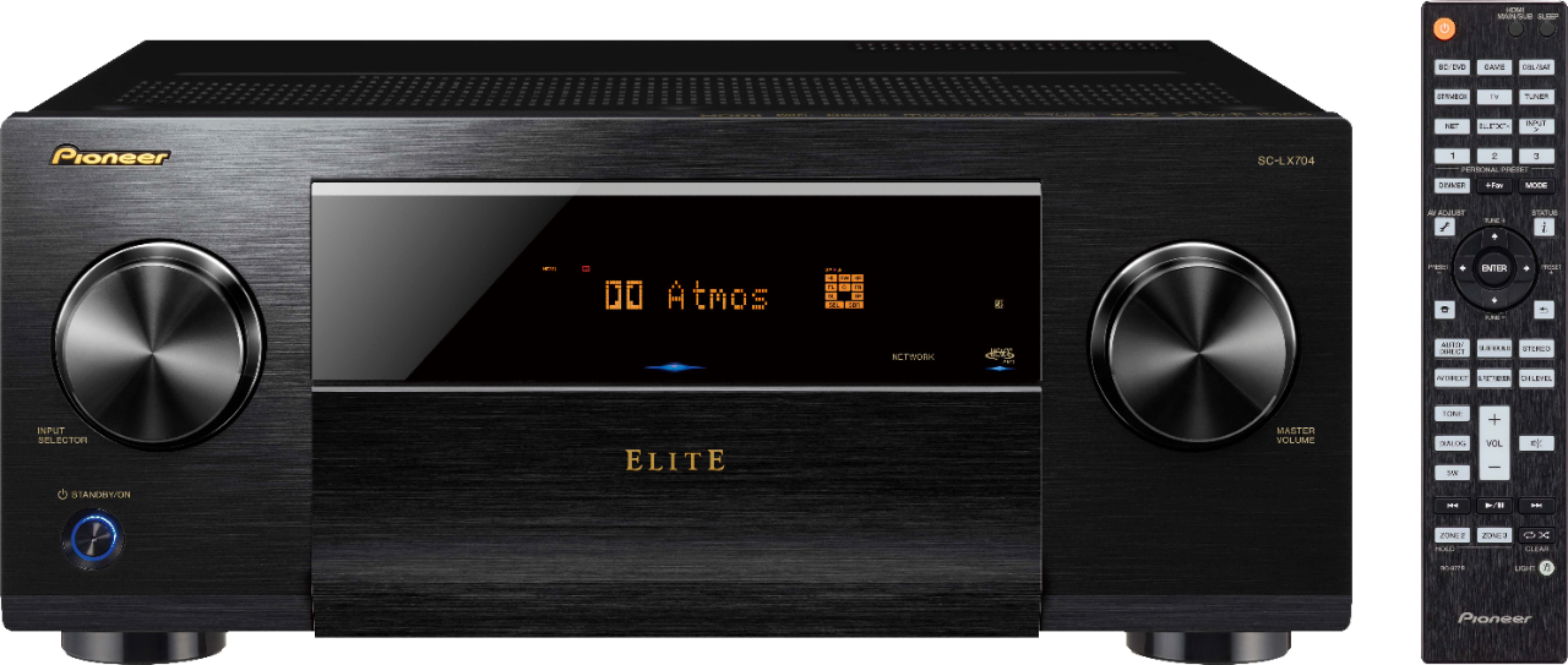 Pioneer - Elite 760W 9.2-Ch. Bluetooth Capable with Dolby Atmos 4K Ultra HD HDR Compatible A/V Home Theater Receiver - Black