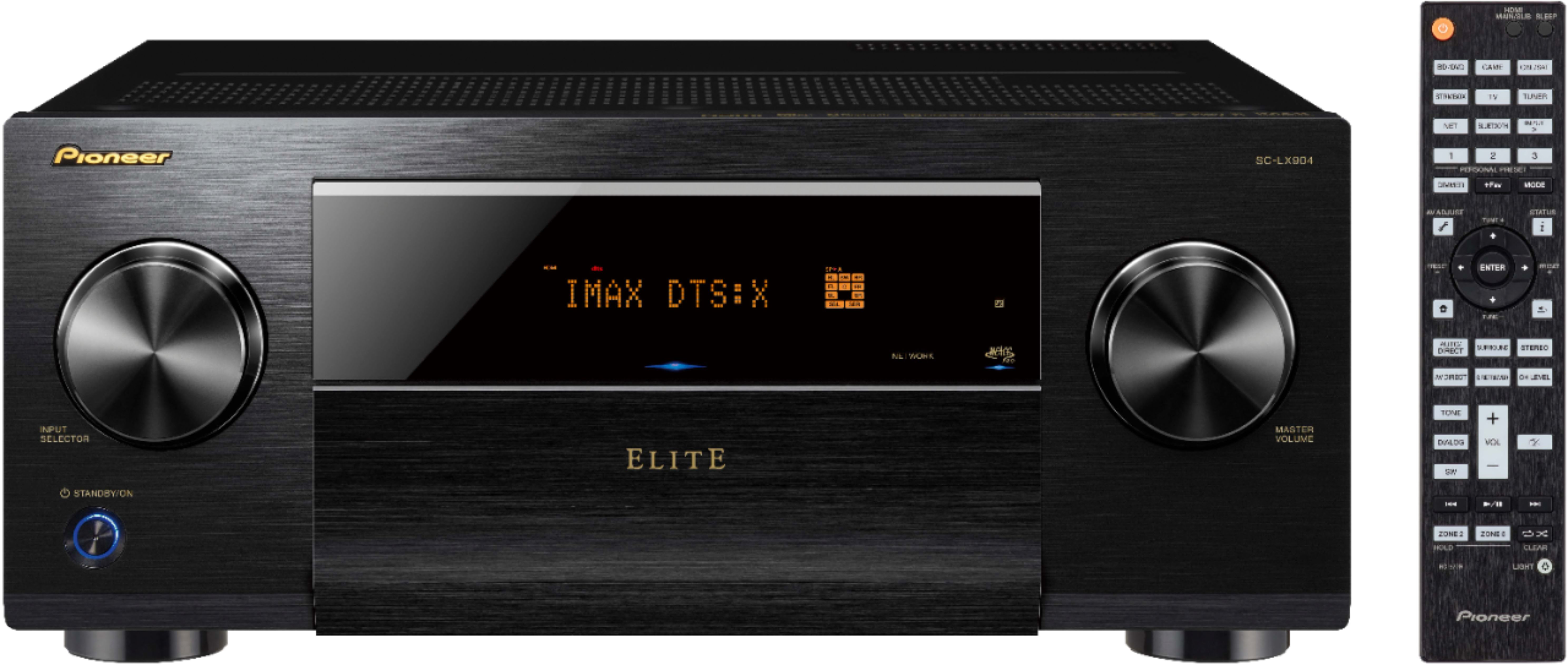 Best Buy: Pioneer Elite 11.2-Ch. Bluetooth Capable with Dolby Atmos 4K Ultra HD Compatible A/V Home Theater Receiver Black SCLX904