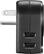 Alt View 14. Insignia™ - Grounded travel adapter with 2 USB Ports - Black.