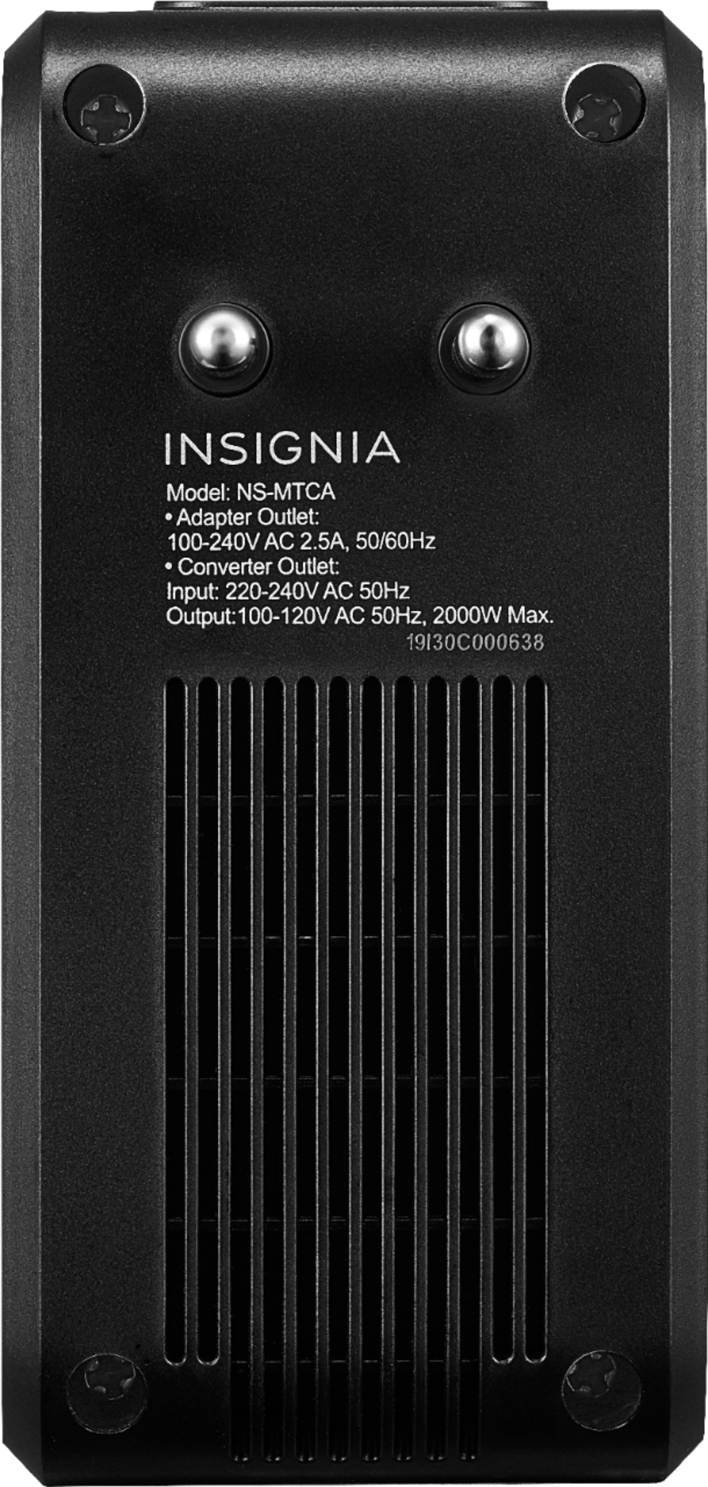 Insignia™ Travel Adapter and Converter Black NS-MTCA - Best Buy