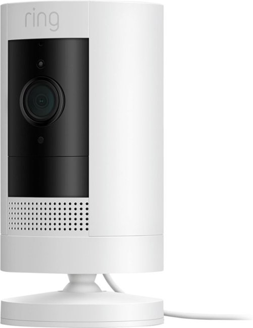 Ring - Stick Up Indoor/Outdoor Wired 1080p Security Camera - White_1